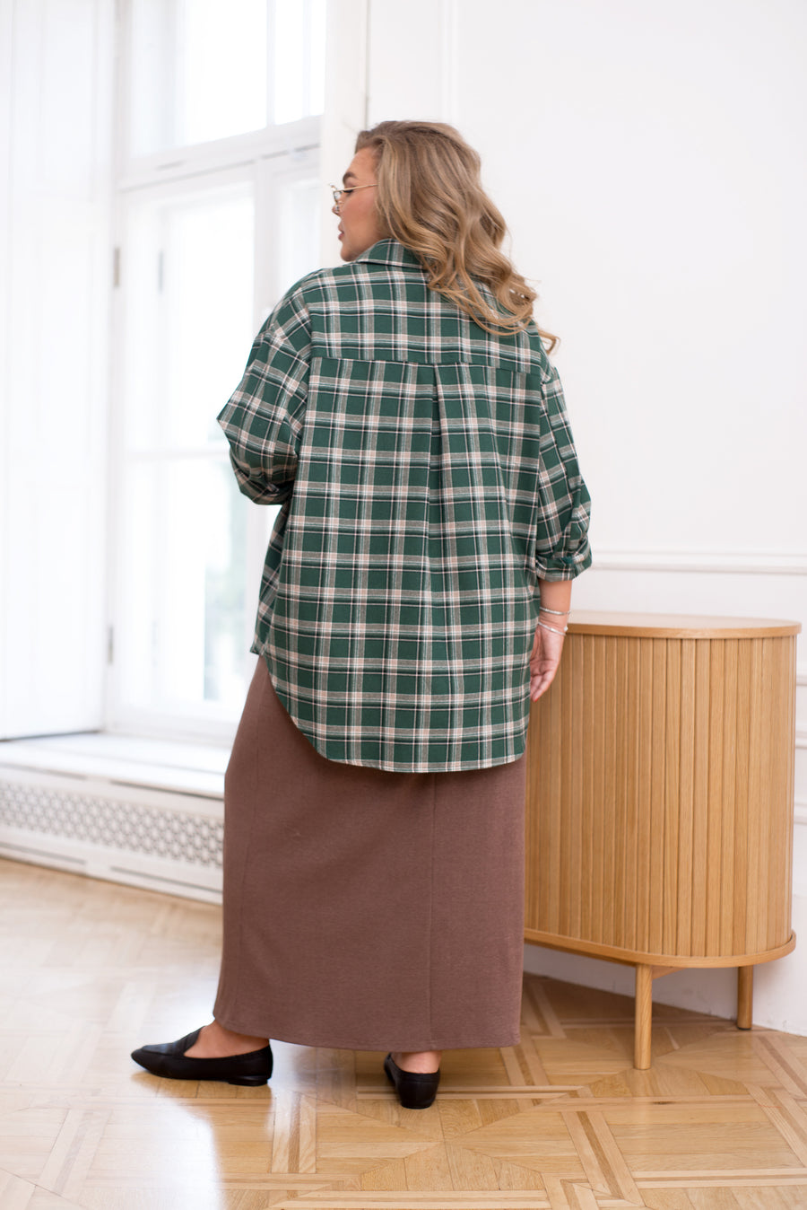 Овърсайз карирана риза - Twiggy Shop