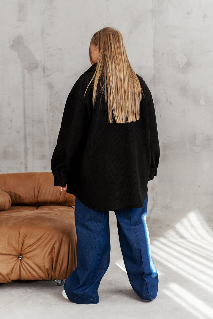 Рипсена връхна риза с подплата - Twiggy Shop