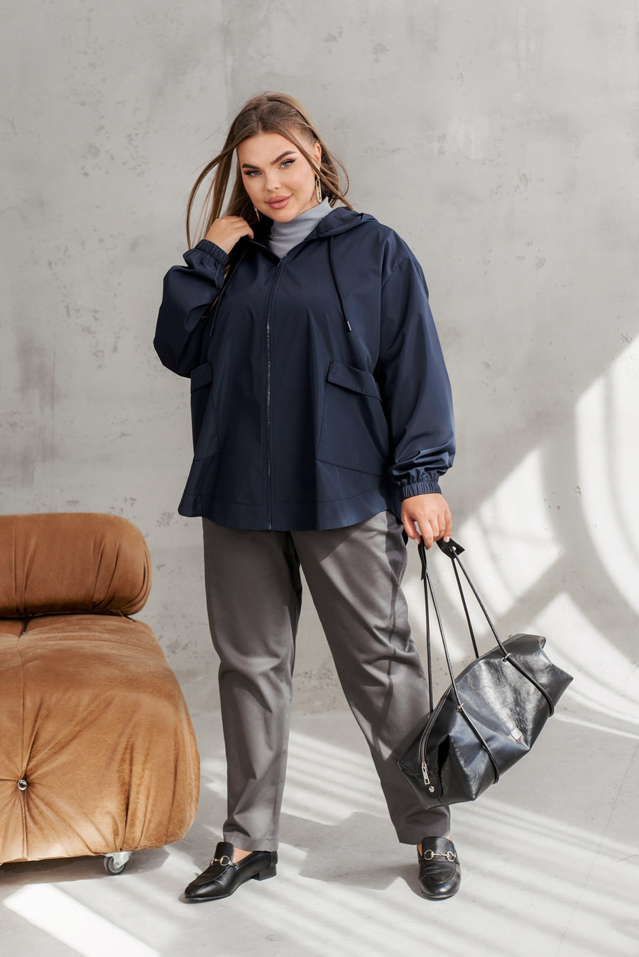 Яке с качулка и джобове - Twiggy Shop