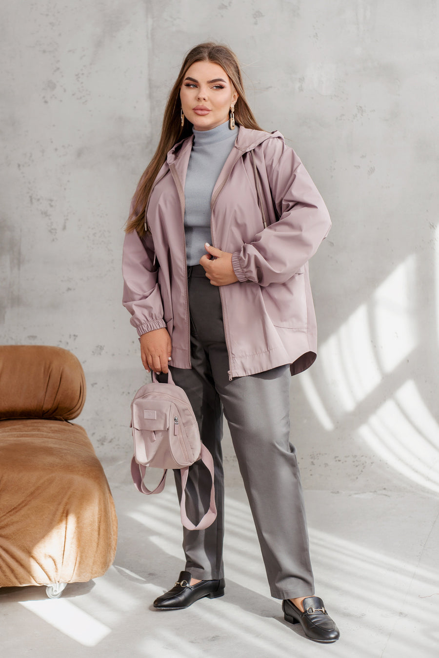 Яке с качулка и джобове - Twiggy Shop