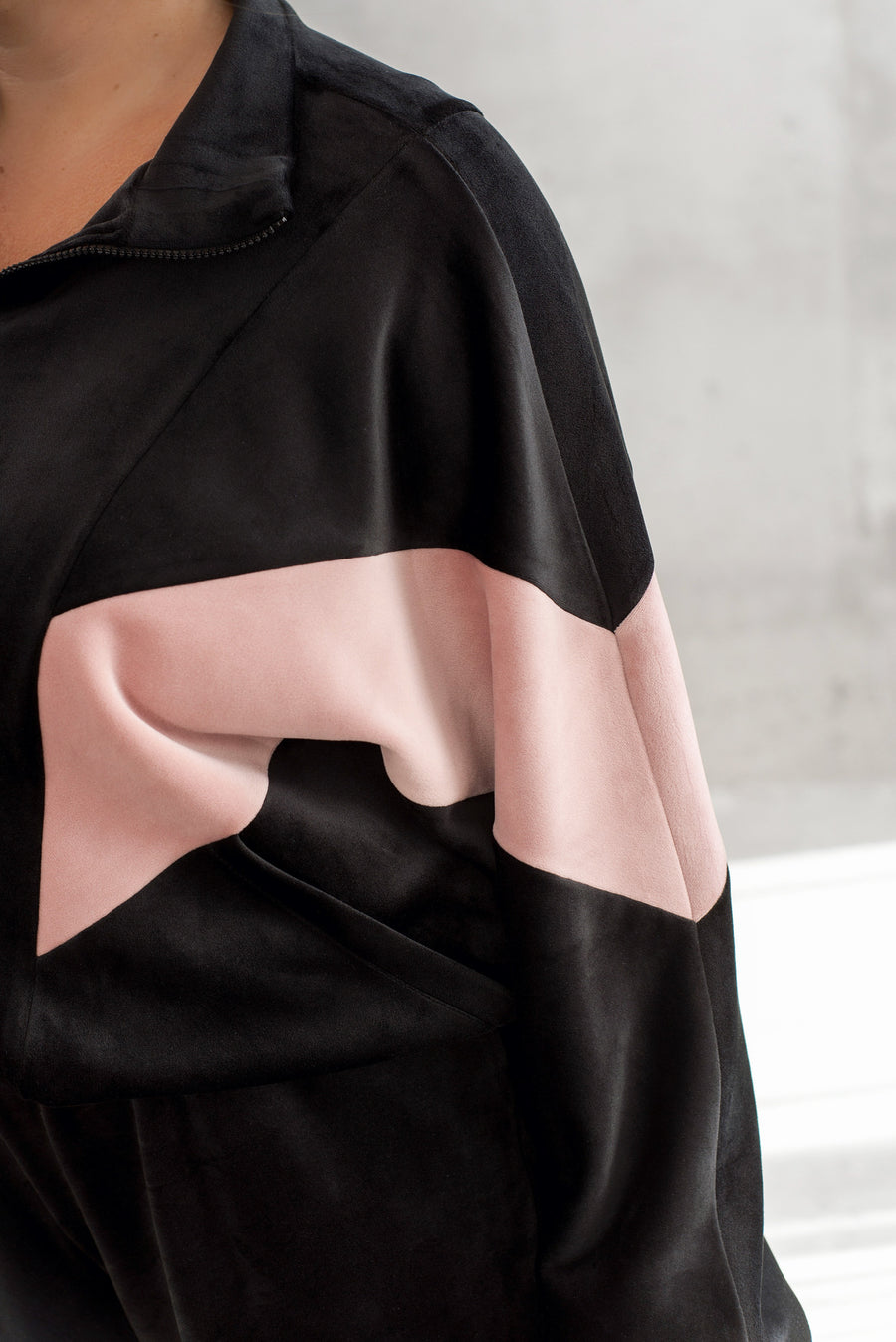 Комплект от кадифе с широк панталон - Twiggy Shop