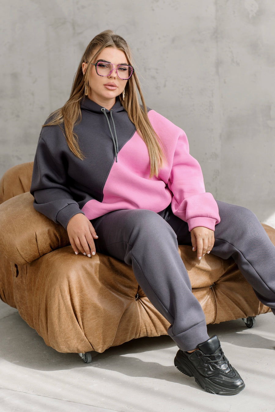 Ватиран комплект в два цвята - Twiggy Shop