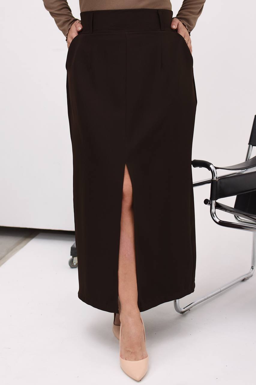 Дълга пола с цепка - Twiggy Shop