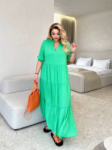 Дълга памучна рокля - Twiggy Shop