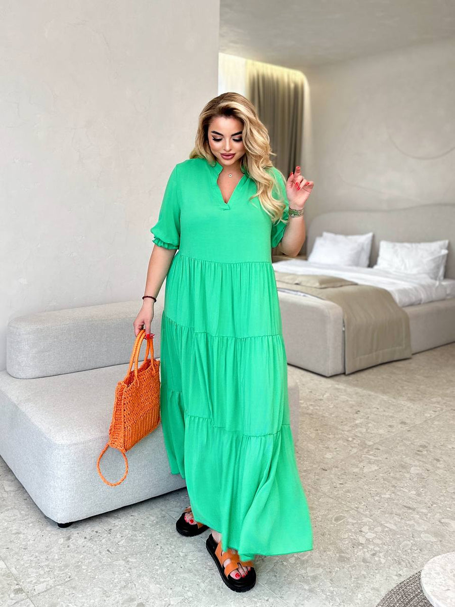 Дълга памучна рокля - Twiggy Shop