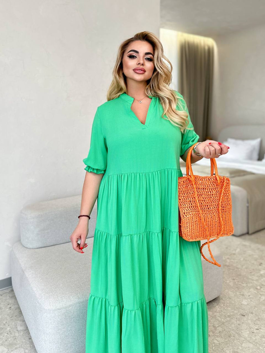 Дълга памучна рокля - Twiggy Shop