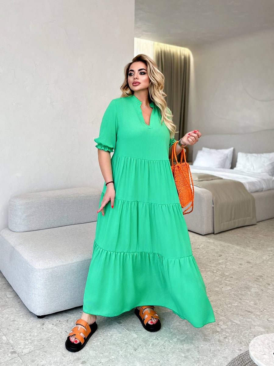 Дълга памучна рокля - Twiggy Shop