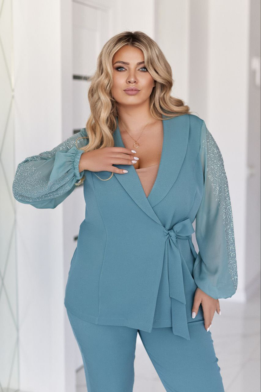 Комплект с камъни на ръкава - Twiggy Shop