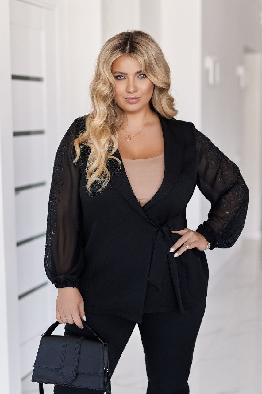 Комплект с камъни на ръкава - Twiggy Shop