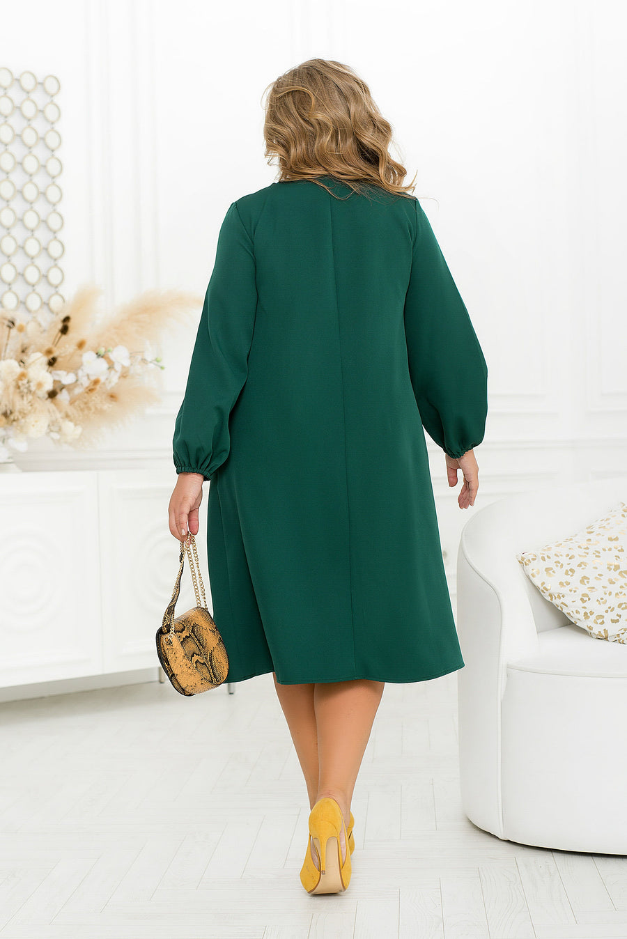 Рокля в свободна кройка с джобове - Twiggy Shop