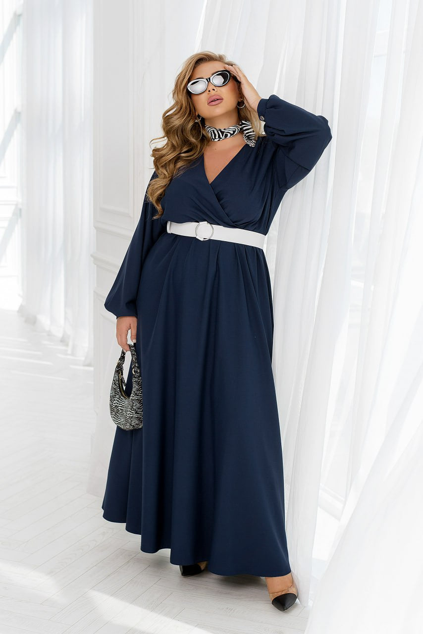 Дълга рокля с отворено деколте - Twiggy Shop