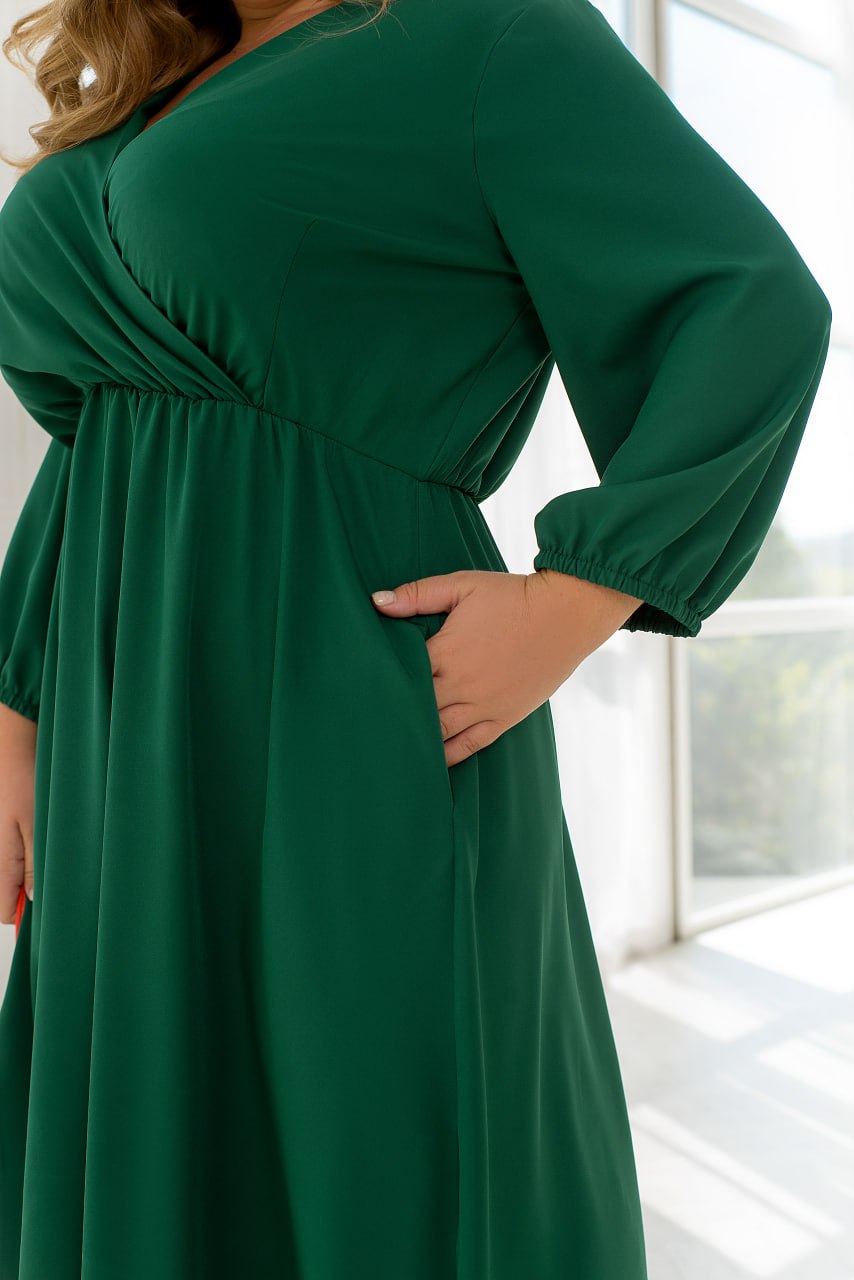 Рокля под коляното с колан - Twiggy Shop