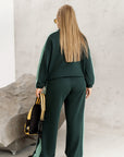 Ватиран комплект с широк панталон - Twiggy Shop