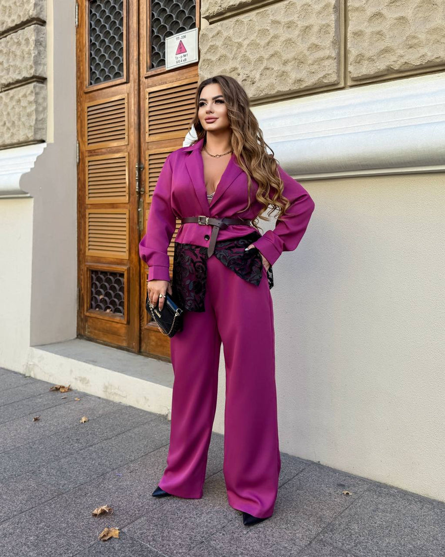 Комплект с декорирано сако - Twiggy Shop