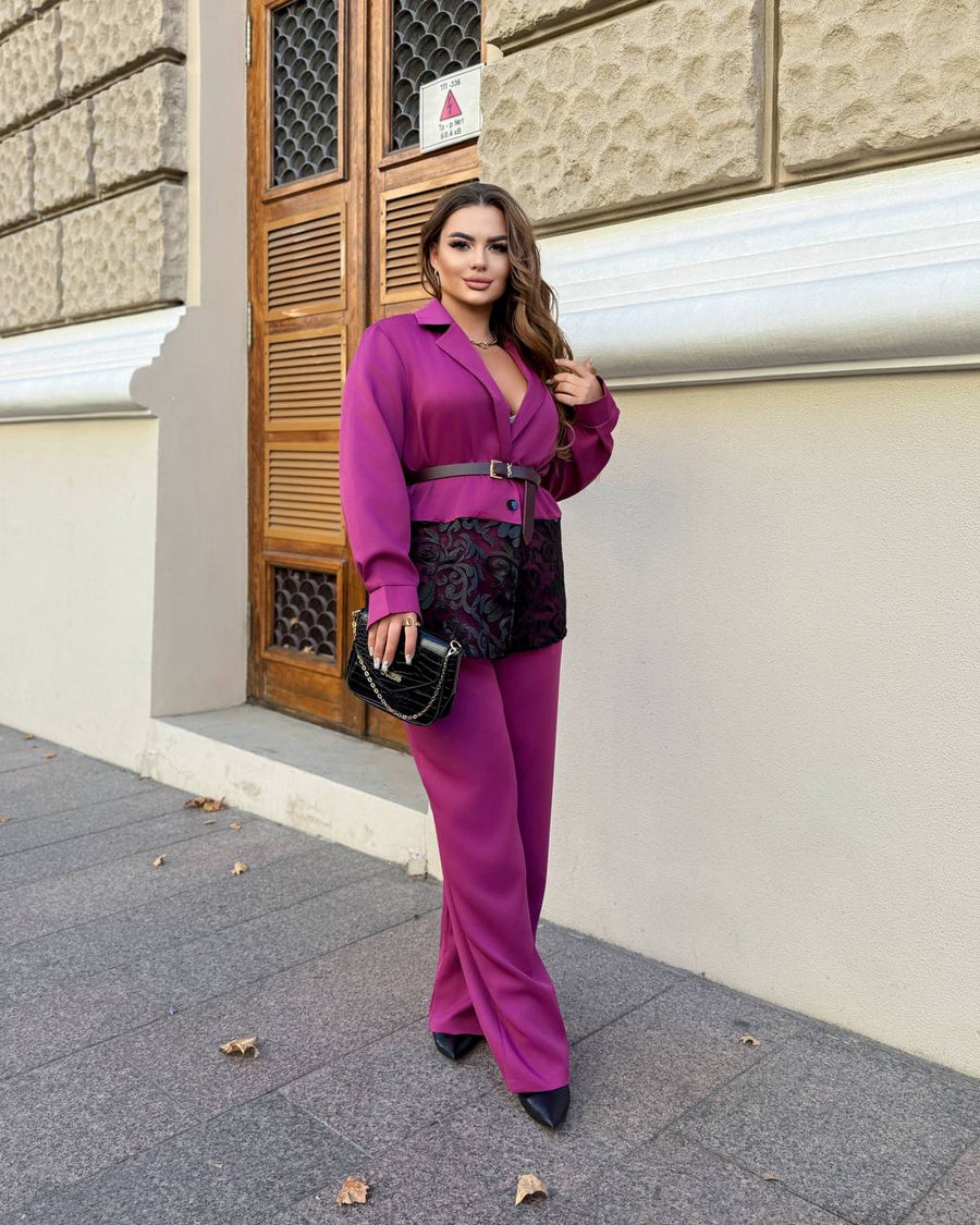 Комплект с декорирано сако - Twiggy Shop