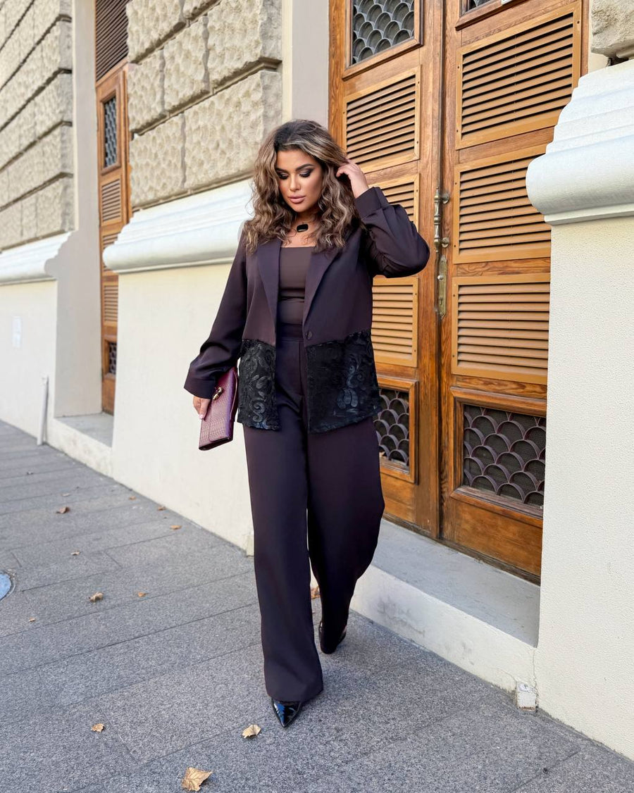 Комплект с декорирано сако - Twiggy Shop