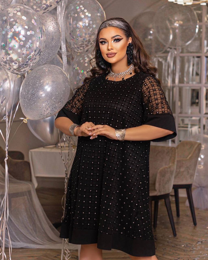 Рокля в свободна кройка от мрежа - Twiggy Shop