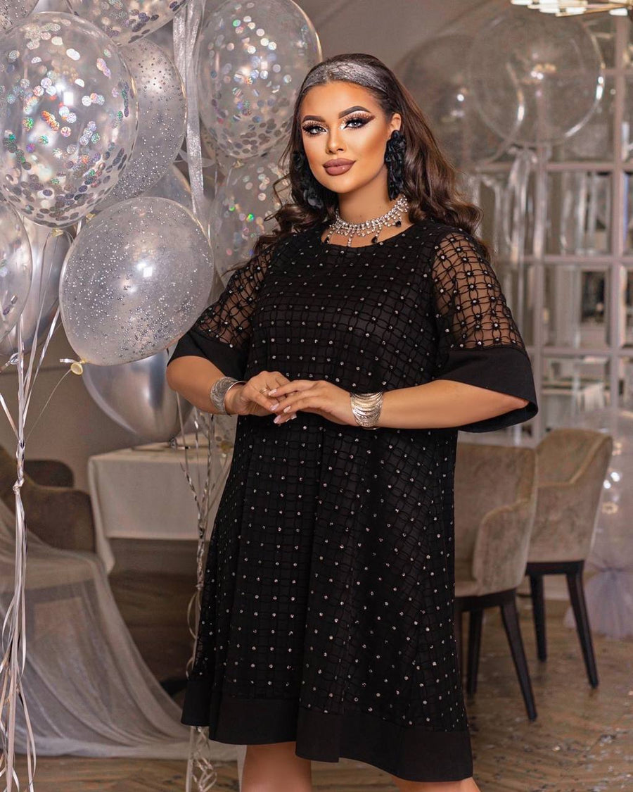 Рокля в свободна кройка от мрежа - Twiggy Shop