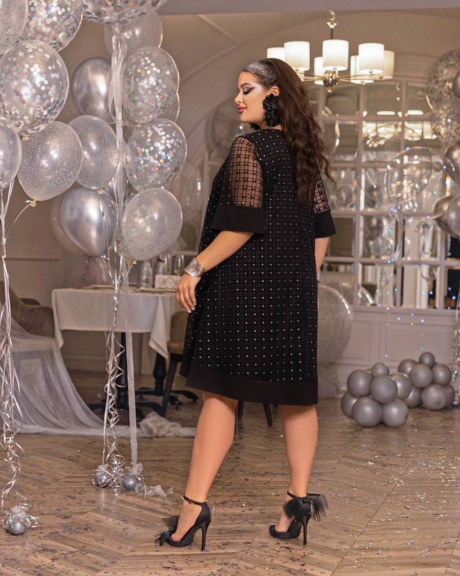 Рокля в свободна кройка от мрежа - Twiggy Shop