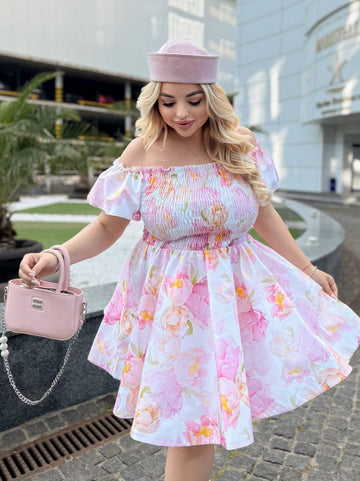 Къса рокля на цветя - Twiggy Shop