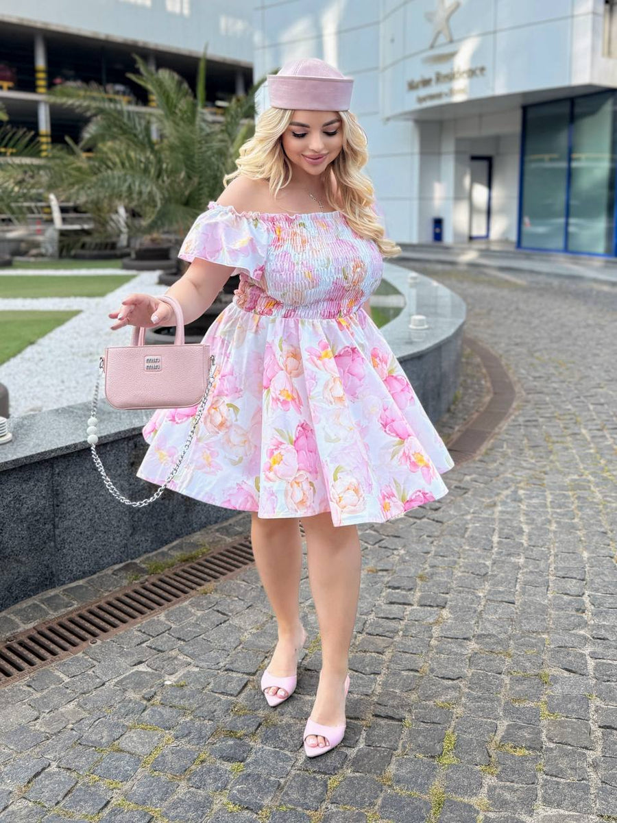 Къса рокля на цветя - Twiggy Shop