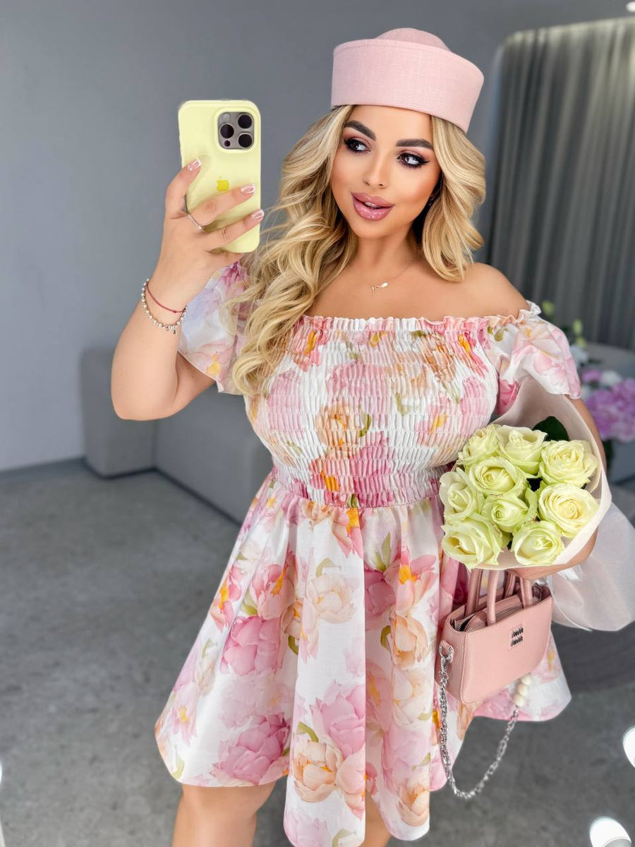 Къса рокля на цветя - Twiggy Shop