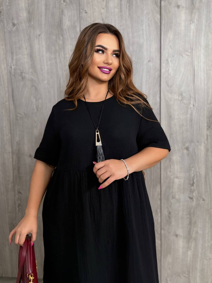 Памучна рокля под коляното - Twiggy Shop