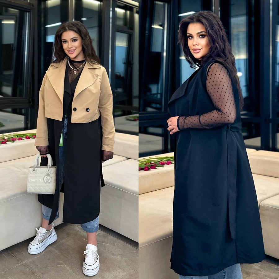 Комплект от тренчкот и елек - Twiggy Shop