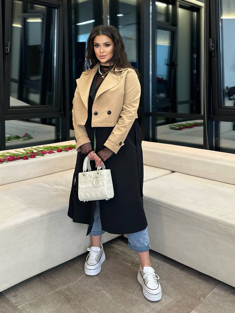 Комплект от тренчкот и елек - Twiggy Shop