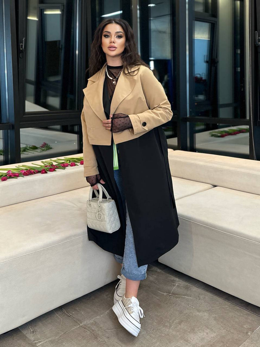 Комплект от тренчкот и елек - Twiggy Shop