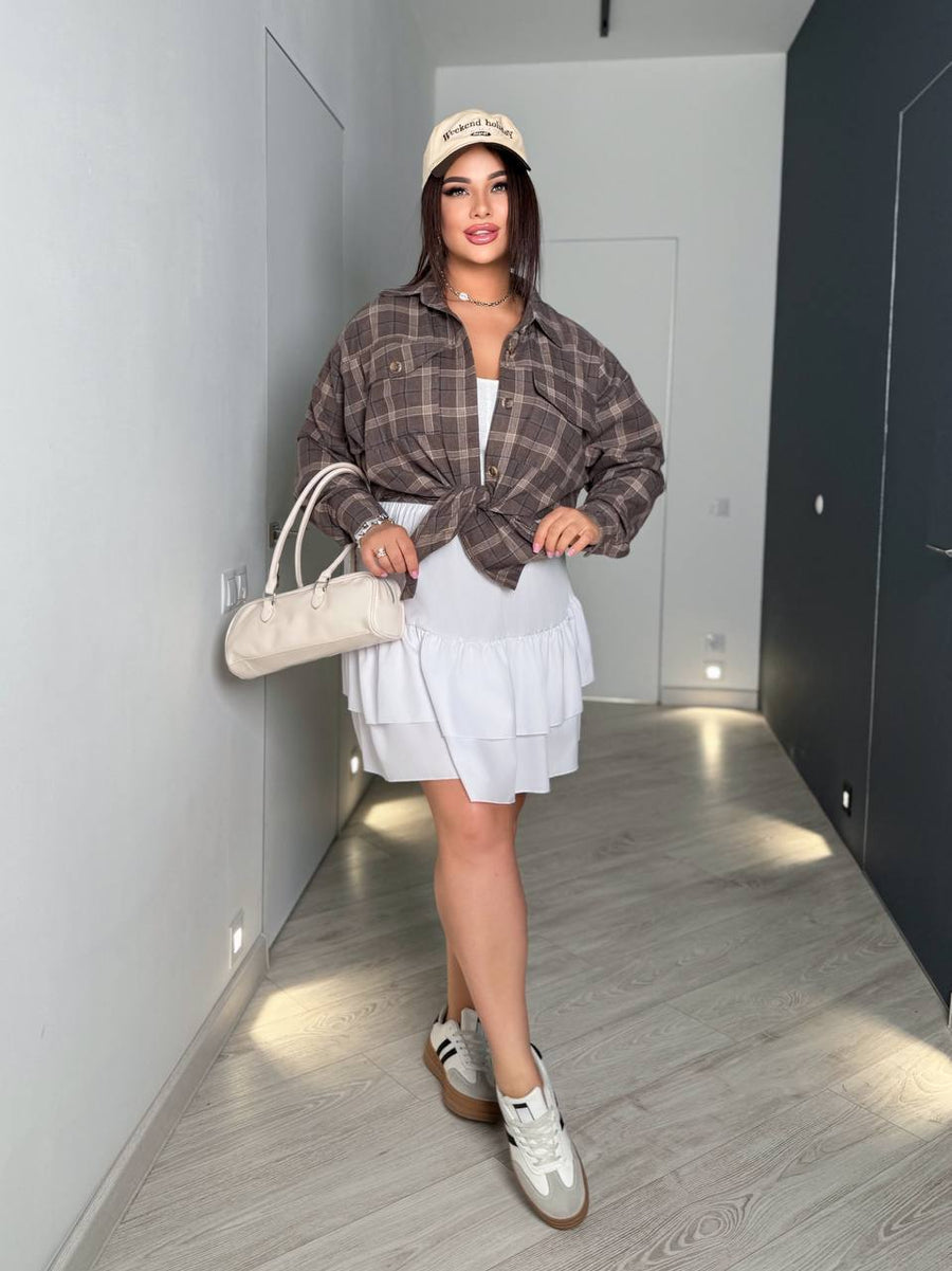 Карирана връхна риза - Twiggy Shop