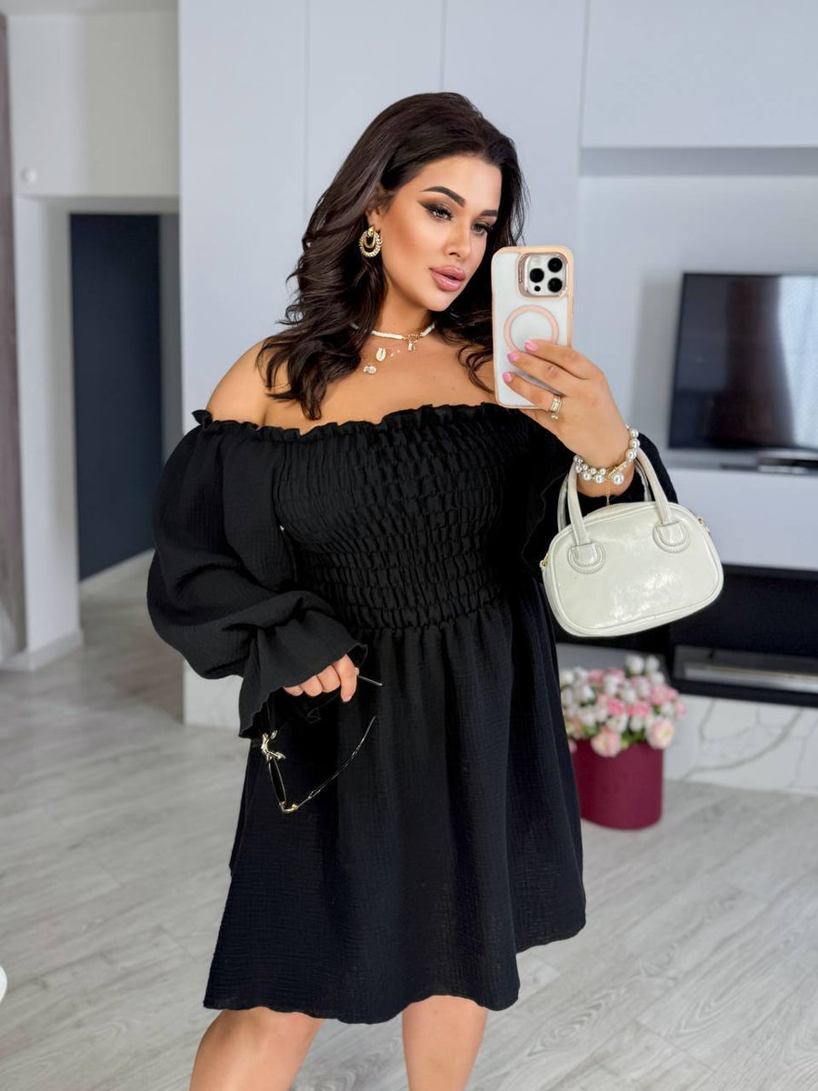 Къса рокля от муселин - Twiggy Shop