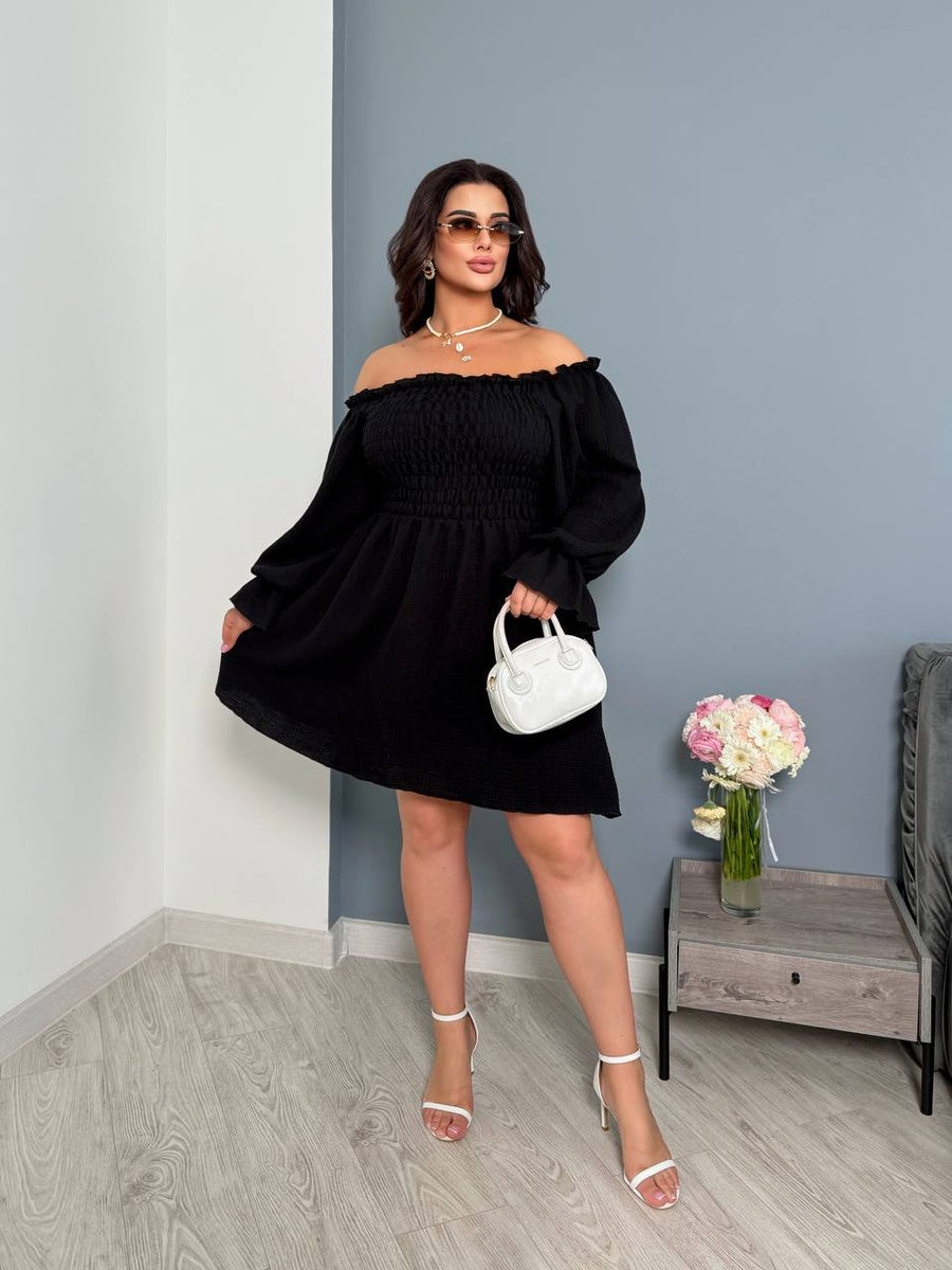 Къса рокля от муселин - Twiggy Shop