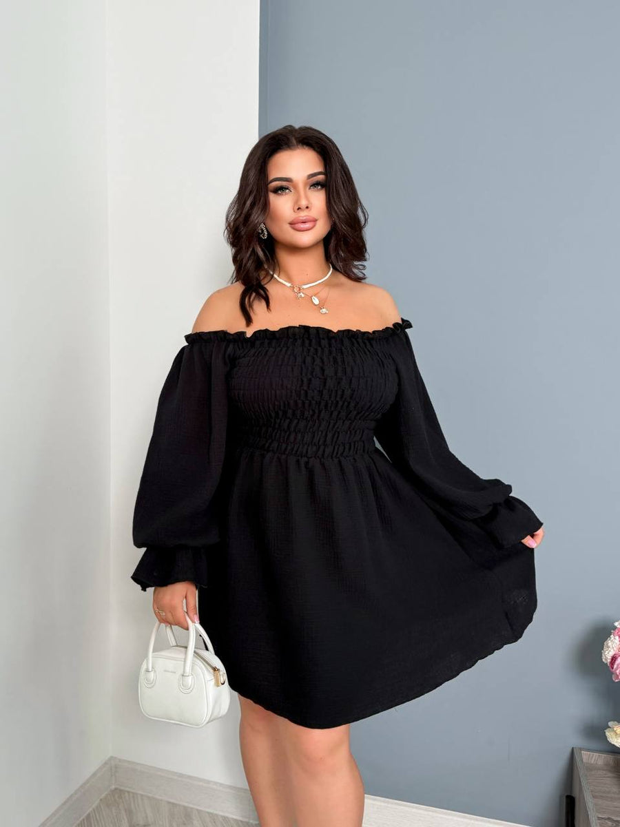 Къса рокля от муселин - Twiggy Shop