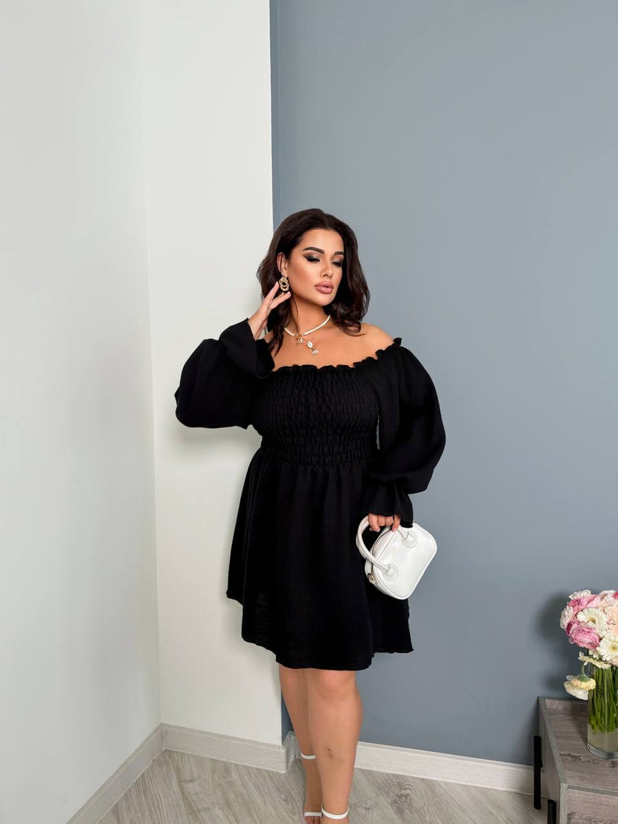 Къса рокля от муселин - Twiggy Shop