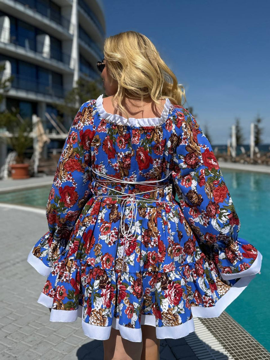 Памучна рокля на цветя - Twiggy Shop