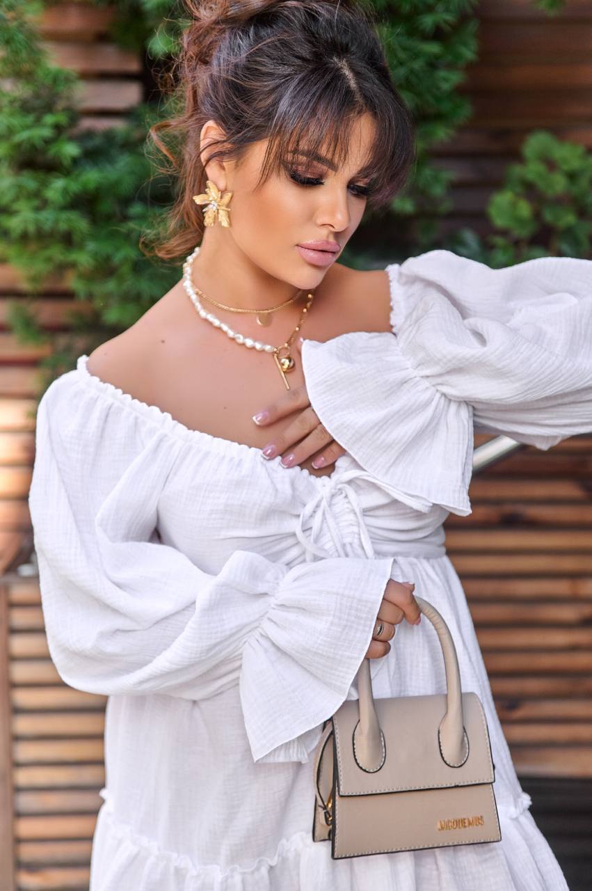 Къса рокля от муселин - Twiggy Shop