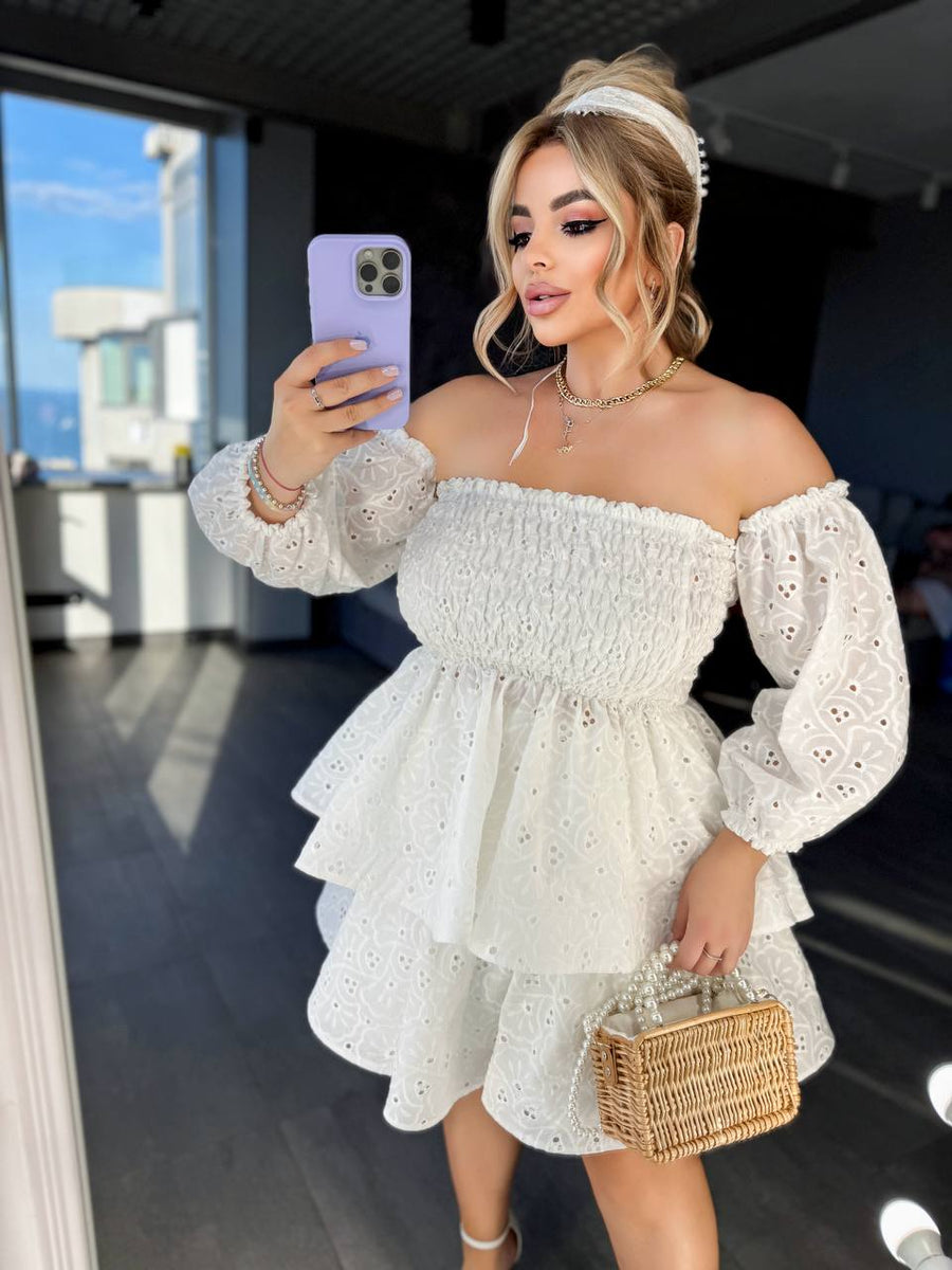 Рокля-трансформър с бродерия - Twiggy Shop