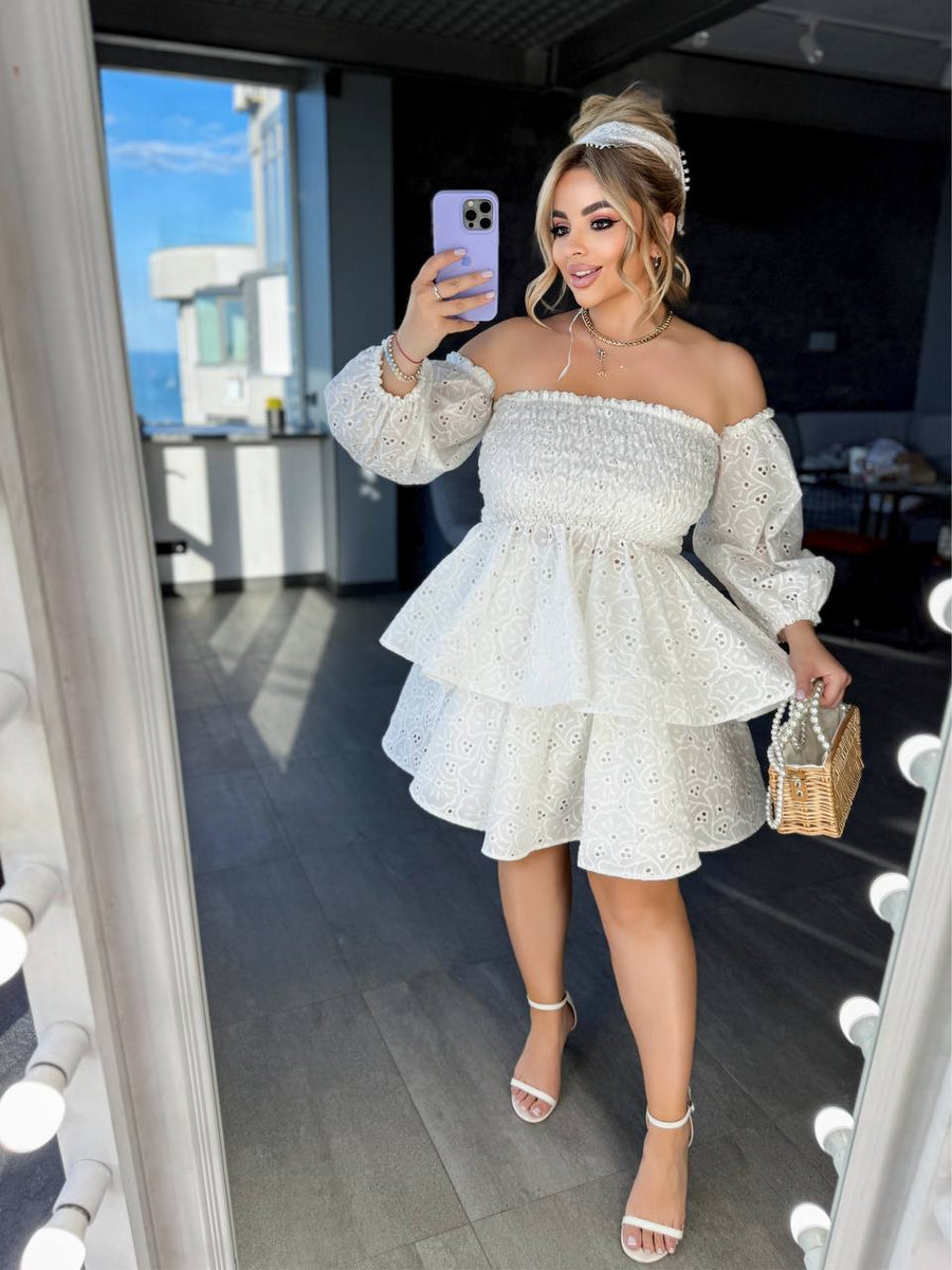 Рокля-трансформър с бродерия - Twiggy Shop