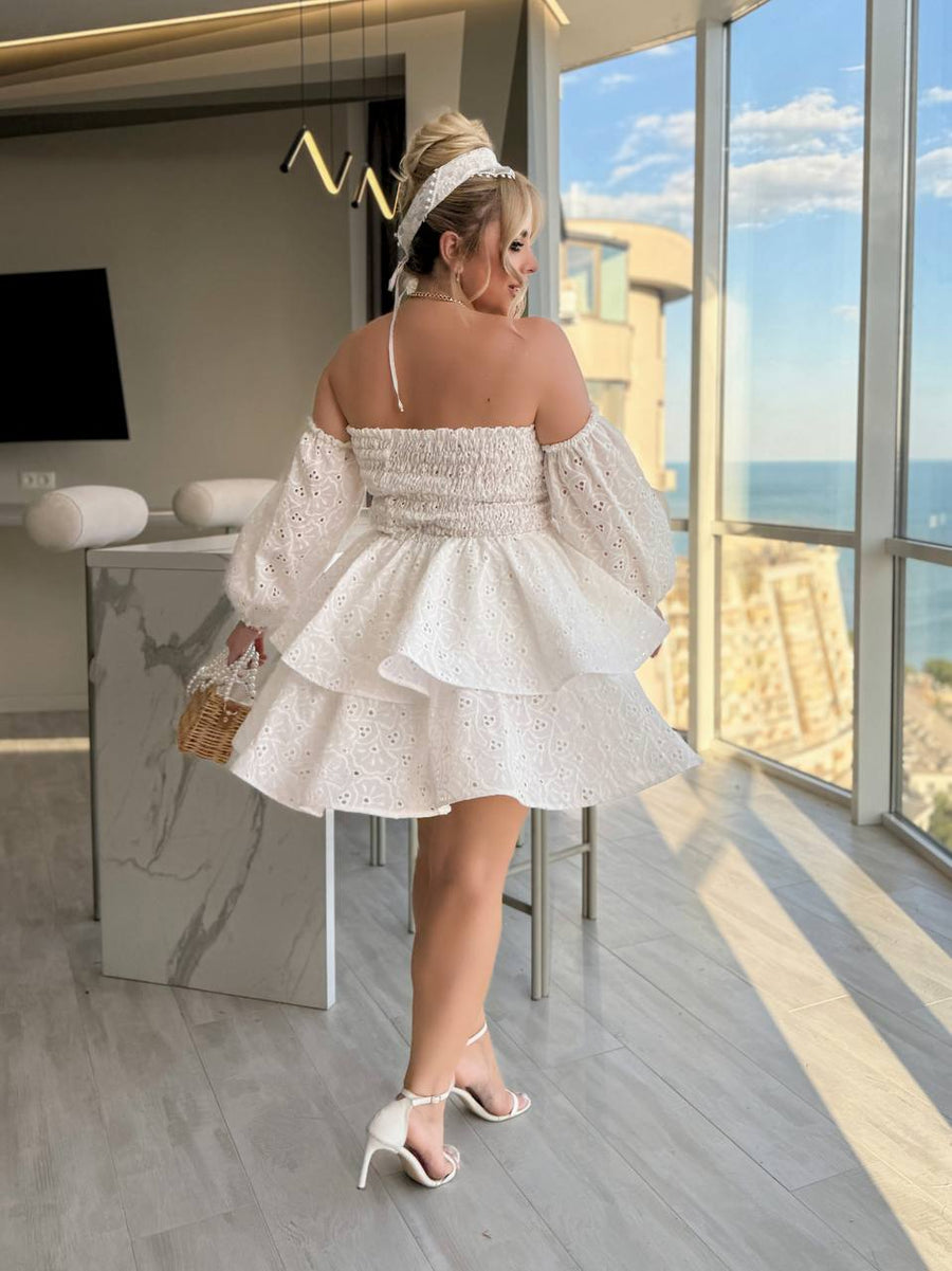 Рокля-трансформър с бродерия - Twiggy Shop