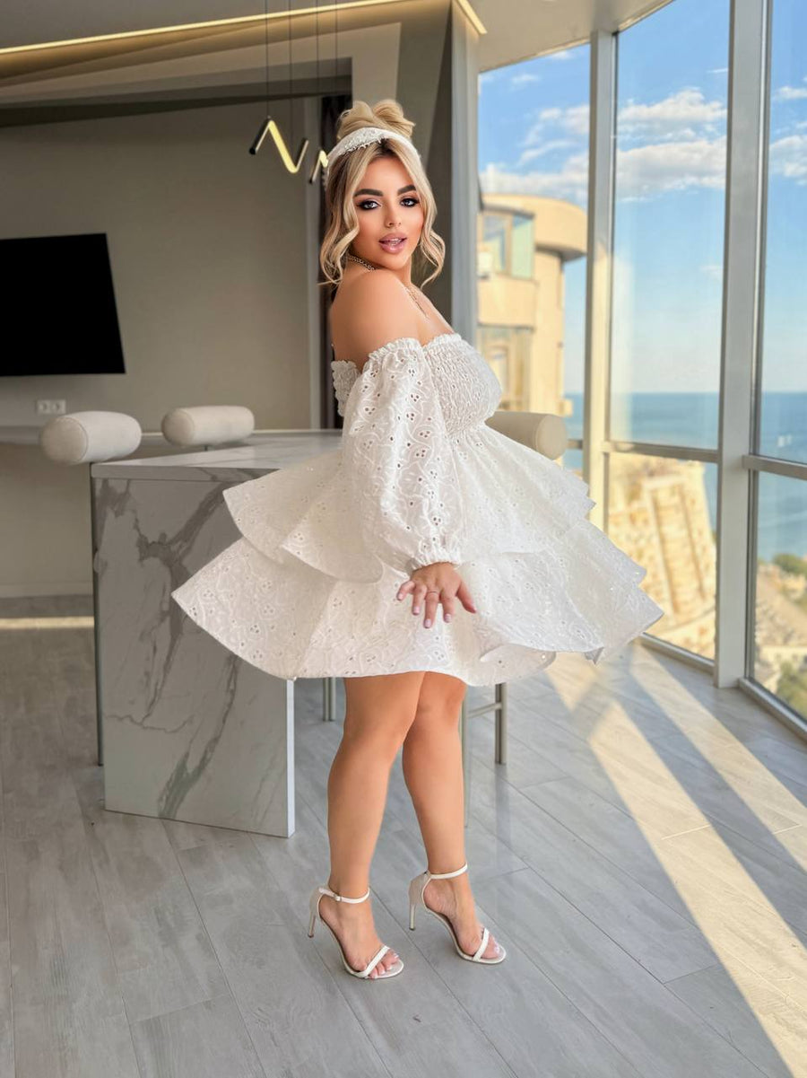 Рокля-трансформър с бродерия - Twiggy Shop