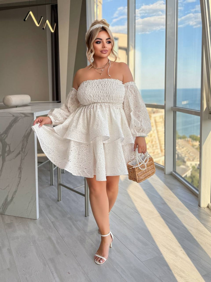 Рокля-трансформър с бродерия - Twiggy Shop