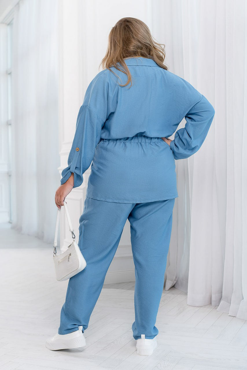 Комплект в две части от ленена смес - Twiggy Shop