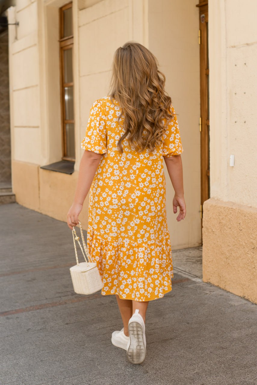 Памучна рокля на цветя - Twiggy Shop