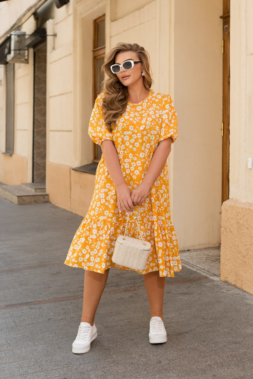 Памучна рокля на цветя - Twiggy Shop