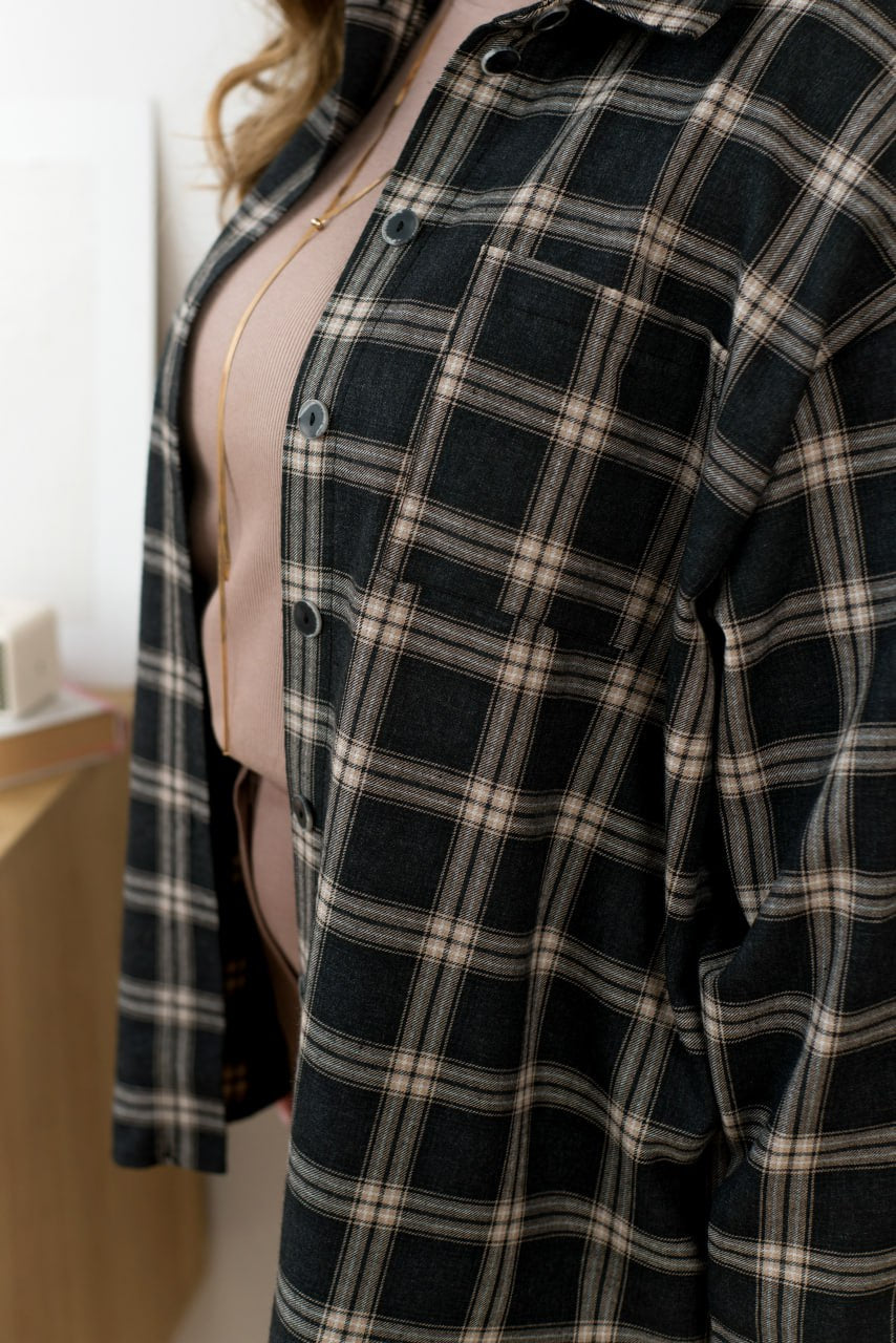 Карирана връхна риза - Twiggy Shop