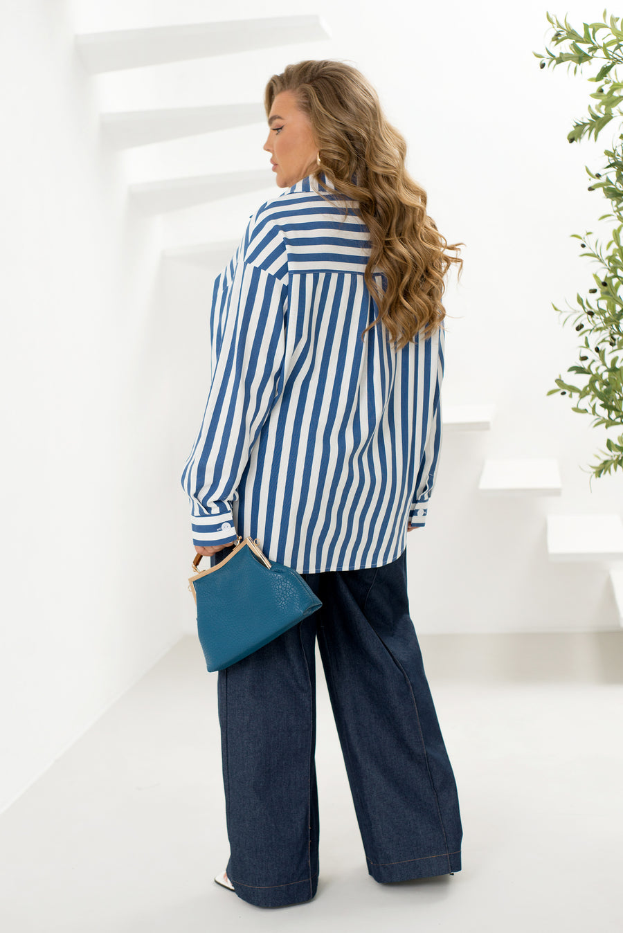 Ленена риза на райе - Twiggy Shop