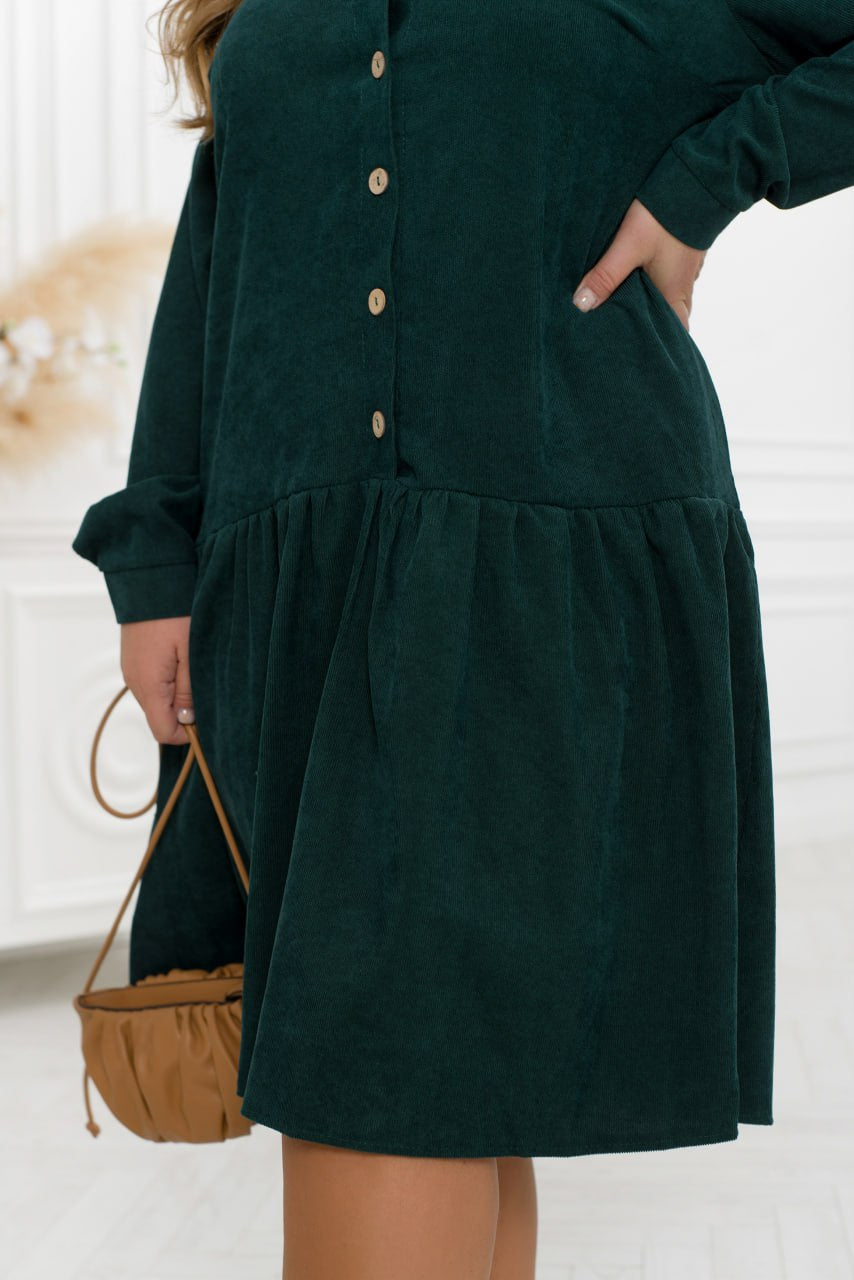 Рокля от рипсено кадифе с копчета - Twiggy Shop