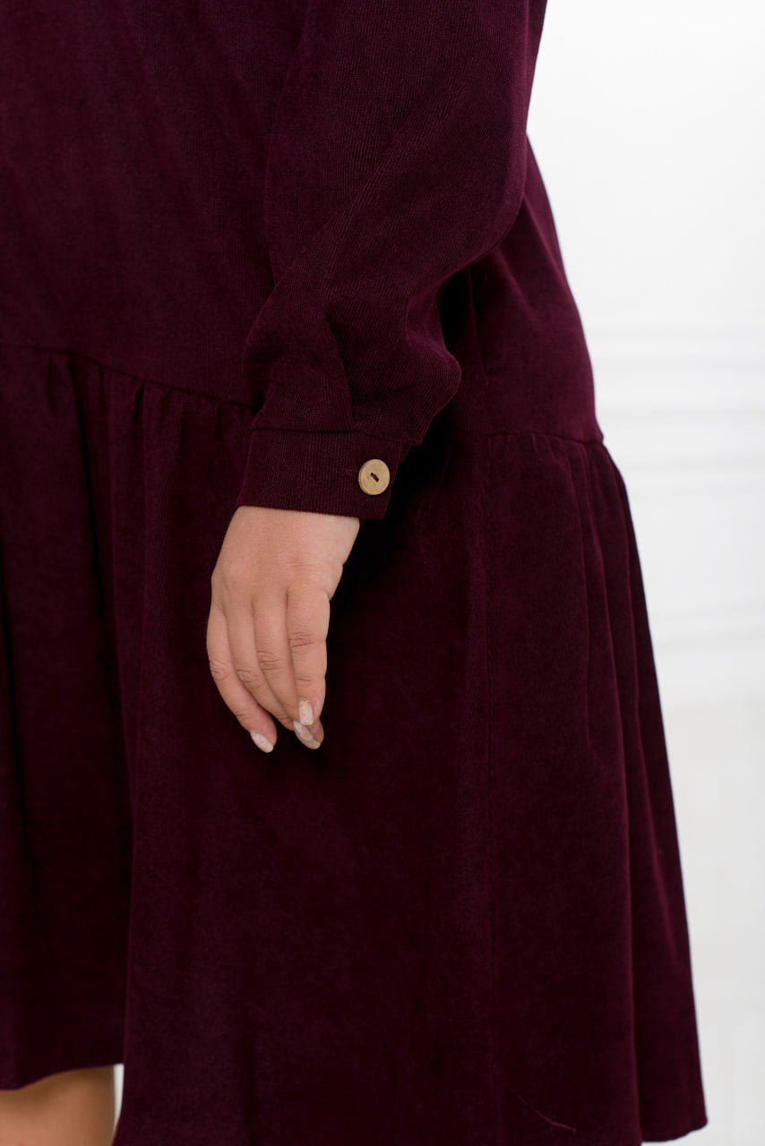 Рокля от рипсено кадифе с копчета - Twiggy Shop