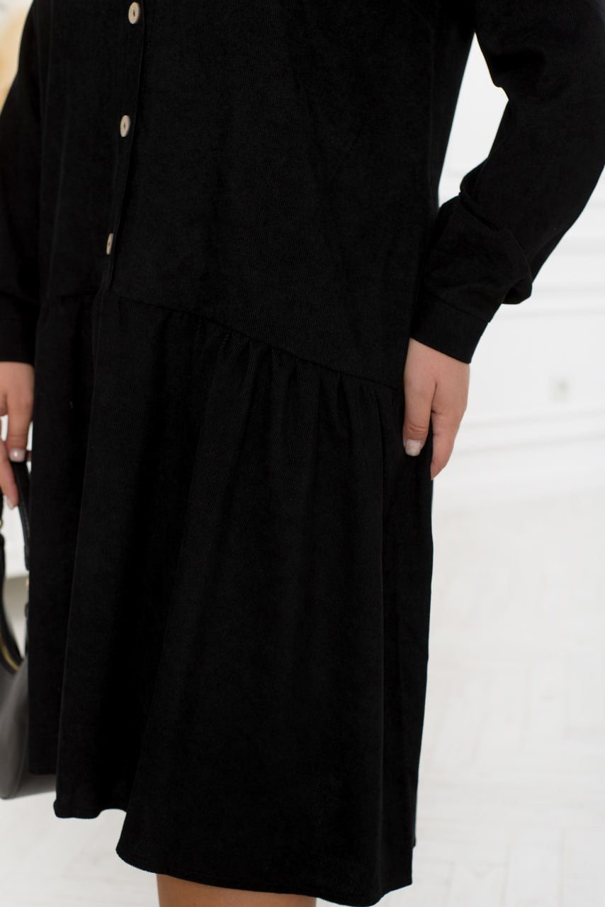 Рокля от рипсено кадифе с копчета - Twiggy Shop